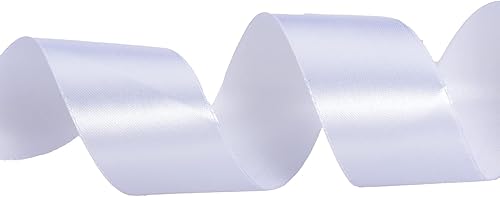 Vista 97 de Cinta de satén sólido azul real de 1 pulgada, cinta de tela artesanal de 50 yardas para envolver regalos, ramos florales, decoración de fiesta