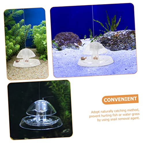 Outils de capture escargots pour aquarium Happyyami | Lot de 8 pièges transparents