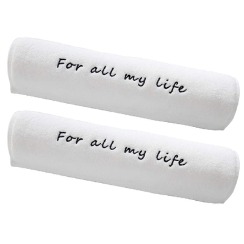 Serviette de visage en coton WLLLO lot de 2 serviettes épaisses pour couple