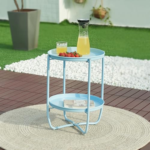 Table basse ronds amovibles pour optimiser l'espace des petits balcons - 2