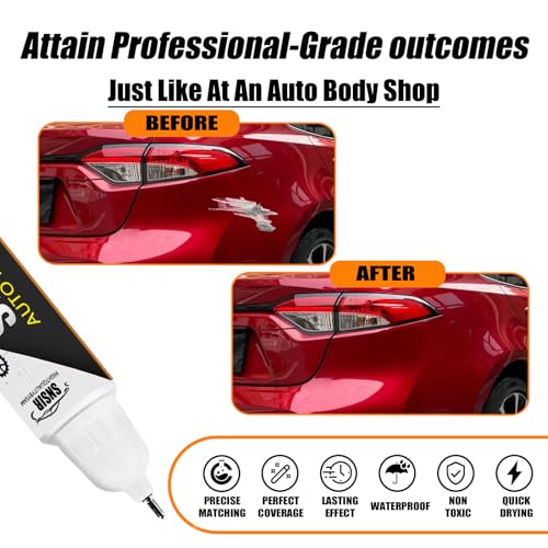 Image of Car Touch up Paint(3R3 Barcelona Red Pearl) Compatible with Toyota, Car Paint Pen Scratch Repair Two-In-One Touch Up Paint, Premium Car Scratch Remover for Deep Scratches