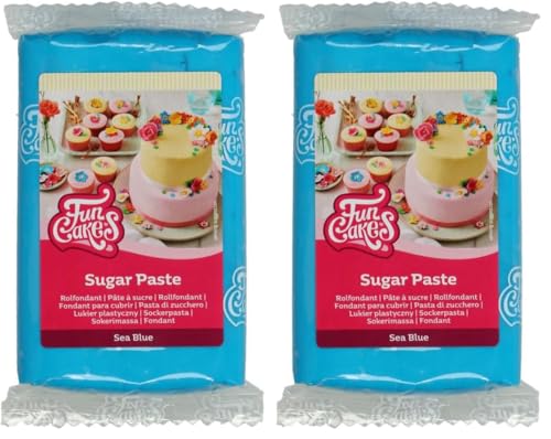 FunCakes Pasta De Azúcar Azul Marino 250 G (Paquete de 2)
