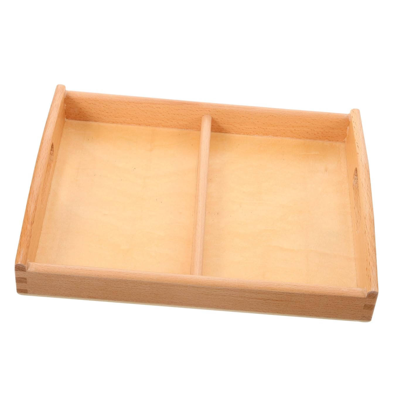 Plateau Montessori en bois de hêtre noble pour maternelle BESPORTBLE