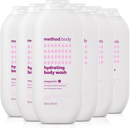 Method Gel de baño, sin magnolia, parabenos ni ftalatos, 18 onzas (paquete de 6)