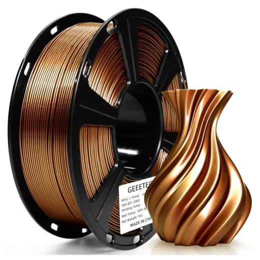 ⚡ Geeetech PETG Filament 1.75mm Metallic Rose Gold, High-Strength 3D Printer Filament, Metallic Shimmer, Glossy Finish, ±0.02mm Precision-1kg Spool (2.2 lbs) for Most FDM Printers