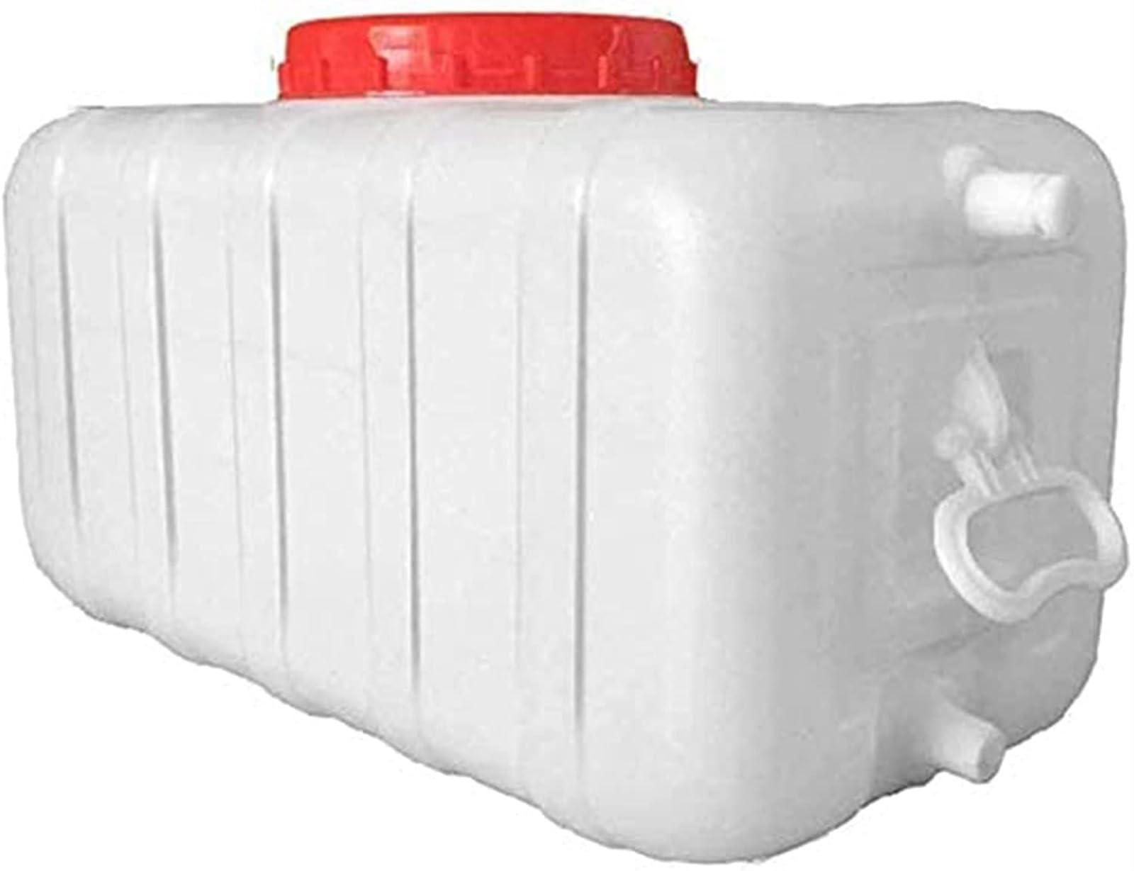 Wasserbehälter Aus Kunststoff Mit Wasserhahn, Aufbewahrungsbehälter Griff, Tragbarer Flaschenträger Deckel, Geeignet Für Camping