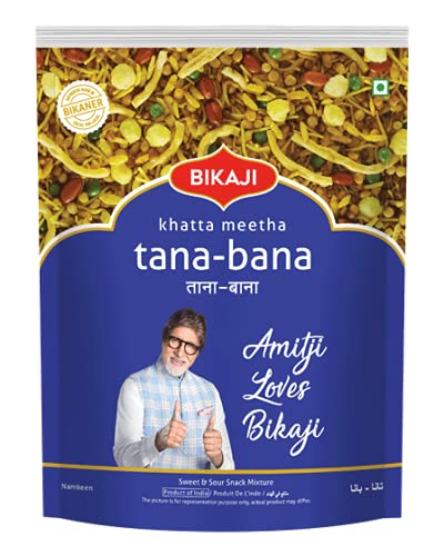 BIKAJI Aslee Bikaneri - Khatta Meetha Tana-Bana Namkeen - Savories Mixture Snacks - Sour Indian Namkeen 400gm (Pack of 1 pcs) (B09K82WQ1M) Amazon Price History, Amazon Price Tracker