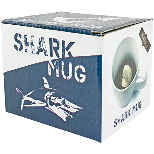 Fairly Odd Novelties Shark Attack Coffee Mug, Off-White, One Size, (Fon-10037) #TOP3