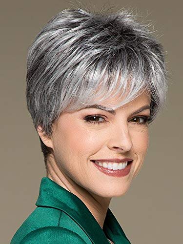 Coco Wig Petite Avg Cap Color Chocolate Mix - Ellen Wille Wigs 3.5" Short Pixie Cut Synthetic Lace Front Monofilament Crowne Piece Out Bangs Peluca Smaller Heads Bundle MaxWigs Hairloss Booklet