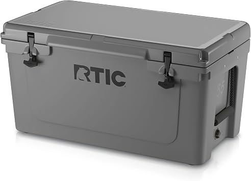 RTIC 65 QT Ultra-Tough Cooler Hard Insulated Portable Ice Chest Box for Beach, Drink, Beverage, Camping, Picnic, Fishing, Boat, Barbecue