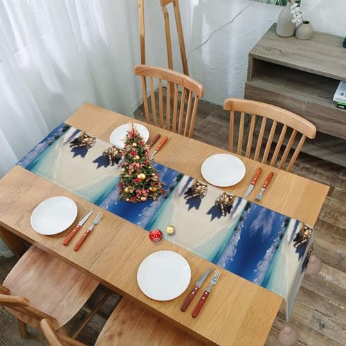 Décoration de table en macramé avec pompons pour mariage bohème et fêtes - 8