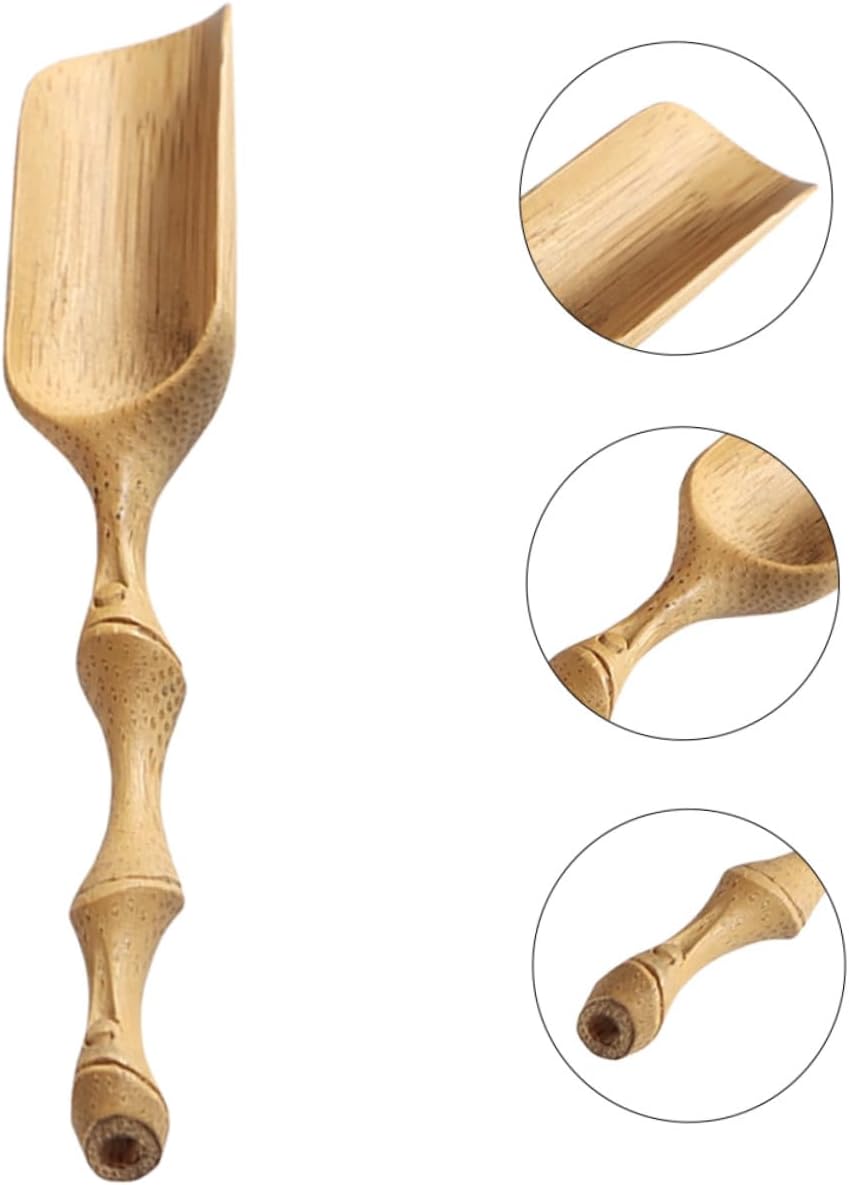 Tea Spoon Scoop Elegant Carved Design for Tea Multipurpose Use Lightweight Portable