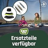 EXIT Toys Lotus Premium Trampolin - ø366cm - Mit Fußschutzsystem - Trampolin mit Extra Starkem und Stabilem Rahmen - Lange Federn für Erfahrene Springer - Wasserfest - Grün - 5