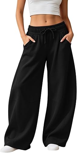 Coal2ToalPW Baggy Sweatpants for Women Baggy Cotton Barrel Flare Sweatpant Runni