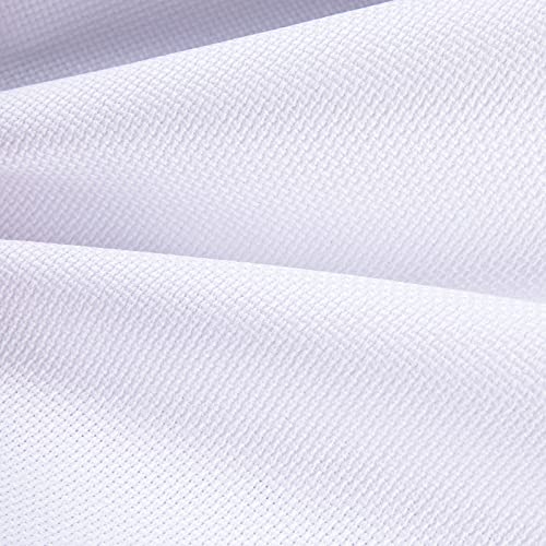 Image of Aida Cloth Big Size 18 Count, White Cross Stitch Fabric, 39 inch by 60 inch