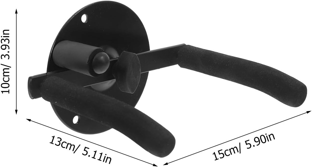 Black Iron Trumpet Wall Mount Hook for Small Rooms and Home Use, Space-saving Trumpet Storage Mount with Easy Installation and Decorative Touch for Brass Instrument
