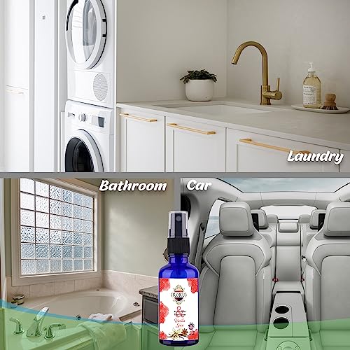 Vanilla Spice Air Freshener - Room Spray - Odor Eliminator - Deodorizer - Car Air Freshener - Home Spray - Linen Spray - Fabric Refresher - Non-Toxic - Alcohol Free – Made In Usa (4 Oz) #TOP5