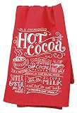 Primitives by Kathy Christmas Chalk Art Kitchen Towel, Hot Cocoa