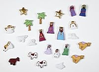 Vista 2 de Vermont Christmas Company Calendario de Adviento de tela de la Noche Santa