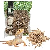 Quality Growers The Habitat Life - Natural Sphagnum Moss - for Reptiles, Amphibians & Invertebrates Terrariums - Humidity Control - Ideal for Burrowing & Nesting - Dye-Free & Safe - Medium - 1 Pack