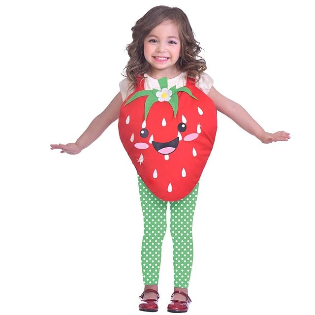 amscan (PKT Disfraz de fresa para niñas (3-5 años)