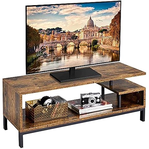 Yaheetech Industrial Style TV Stand with Storage Cover