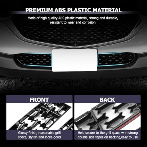 Image of LUWU Front Grill Mesh Compatible With 2020-2025 2026 Mazda CX-30 Front Mesh Grill Inserts Trims Front Mesh Grille Cover Guard for 2025 2026 Mazda CX30 Car Exterior Accessories ABS Material 2PCS