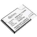 Maße: ca. 65 x 44 x 5 mm. cellePhone Akku Li-Ion kompatibel mit HTC EVO 4G - Rhodium 100 300 W - Touch Pro 2 (Ersatz für 35H00123-00M)