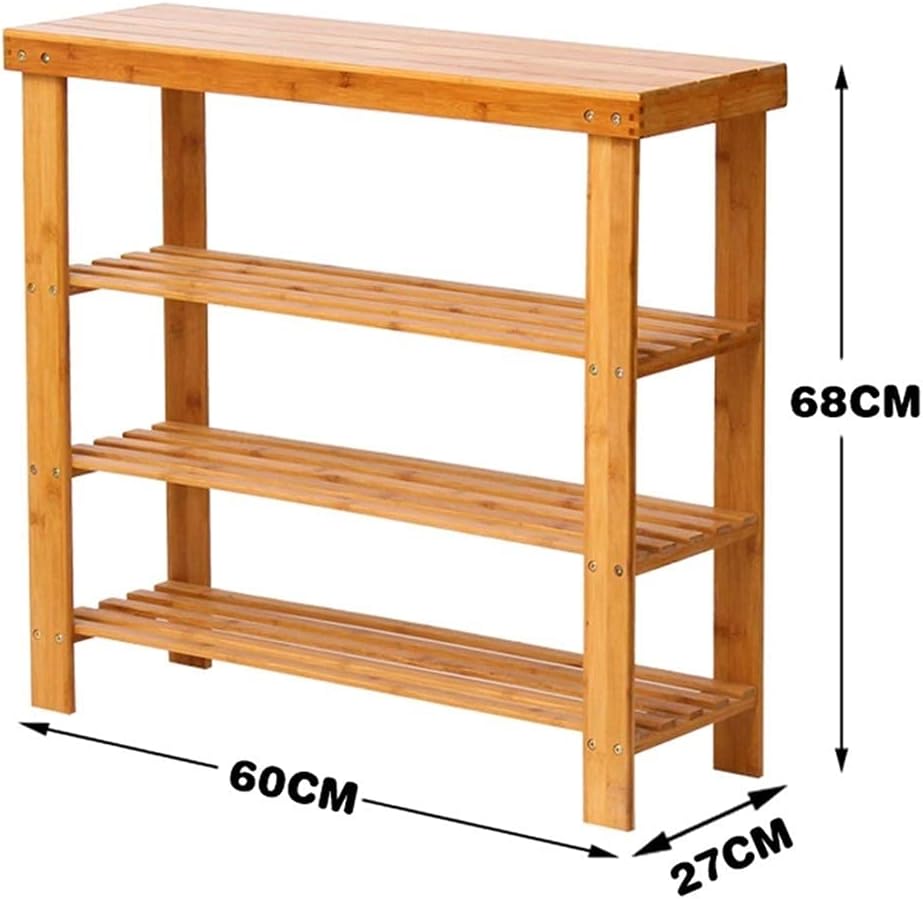 Free Standing Shoe Racks Shoe Closet 3-Layer Shoe Rack Household Multifunctional Storage Rack to Save Space in Entrance Hall Bedroom Shoe Organizer for Closet Floor (Color : A) (A)