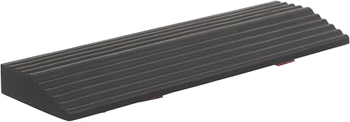 iplusmile Rampa de umbral de goma de 0.5 para puerta, rampa de entrada de umbral sólido, rampa de goma antideslizante para sillas de ruedas para