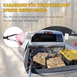 Gepäcknetz Auto, KofferraumNetz Gepäcknetz Wohnmobil Netzs, 180x120CM Dehnbar auf 365x243CM Netz für Pickup, Aufbewahrung Netz, die Ladeflächennetz für Pickups, Gepäck, Kofferraum, SUV, Ladefläche