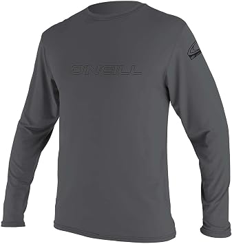 ONeill Mens Basic Skins Long Sleeve Sun Shirt, UPF 50+ Sun and Rash Protection for Surfing and All Outdoor Activities