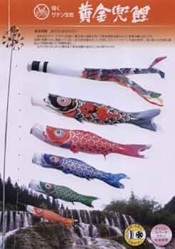 Amazon.co.jp: こいのぼり ガーデンセット 鯉のぼり 3m 8点セット 黄金