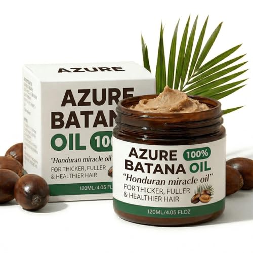 1PCSAzure Batana Oil For Hair Growth 100% Raw Organic Batana Hair Mask from Honduras Prevents Hair Loss Promotes Hair Thickness Natural Hair Growth Oil-4.06 fl (1 pcs)