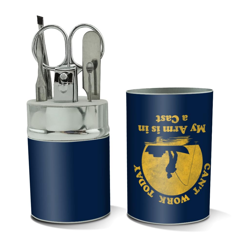 GRAPHICS & MORE Can't Work Today Stainless Steel Manicure Pedicure Grooming Beauty Care Travel Kit