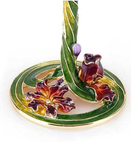 Miniatura 5 de Juego de 2 copas de vino pintadas artesanalmente esmaltadas con libélula