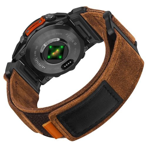 Dhwazz �����Y �o���h Garmin 8 47mm / E / 7/6 Pro / 5 Plus�p 22mm �N�C�b�N�t�B�b�g ���U�[�X�g���b�v Instinct 3 Solar 45mm / Tactix 8 / Epix Pro 47mm / F