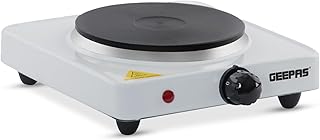 Geepas 1000W Single Hot Plate Precise Table Top Cooking â�