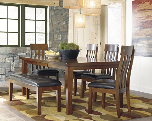 Signature Design by Ashley Ralene Tufted Upholstered Dining Room Bench, Medium Brown - image 7