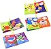 Coolplay Baby's First Non-Toxic Soft Cloth Book Set, Crinkle Books Friction with Rustling Sound - Pack of 8