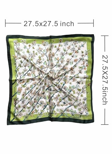 Satin Bandanas Head Scarf For Women Hair Scarves Accessories Lightweight Fashion Silk Wrap Neck Headscarf2