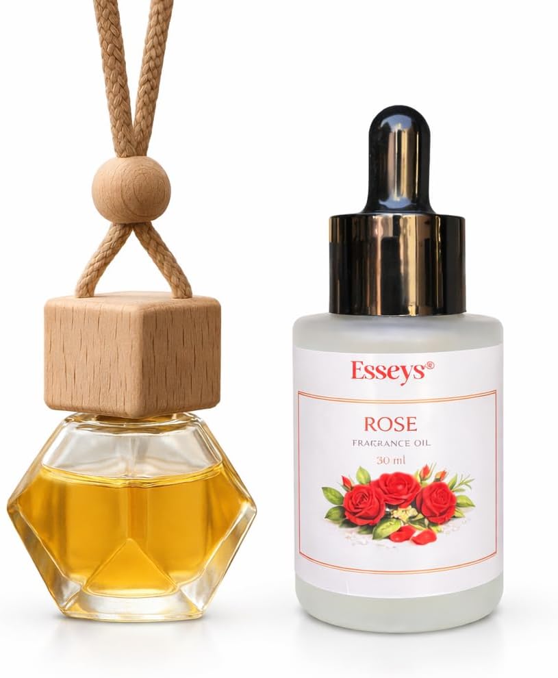 - Rose Fragrance Oil | 30 ml| For Home & Car | Diffuser Aroma | Car perfume oil Refill