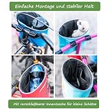 GRINSEZWERGE Kinder Lenkertasche | Laufrad Lenkertasche | Fahrrad Lenker Tasche | Fahrradkorb Fahrradtasche Laufradtasche Lenkerkorb | Dreirad Scooter Roller Tasche Zubehör Kinderfahrrad | Einhorn