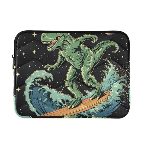 Funny Cool Dude in Space Housse de transport pour ordinateur portable de 13 à 14"