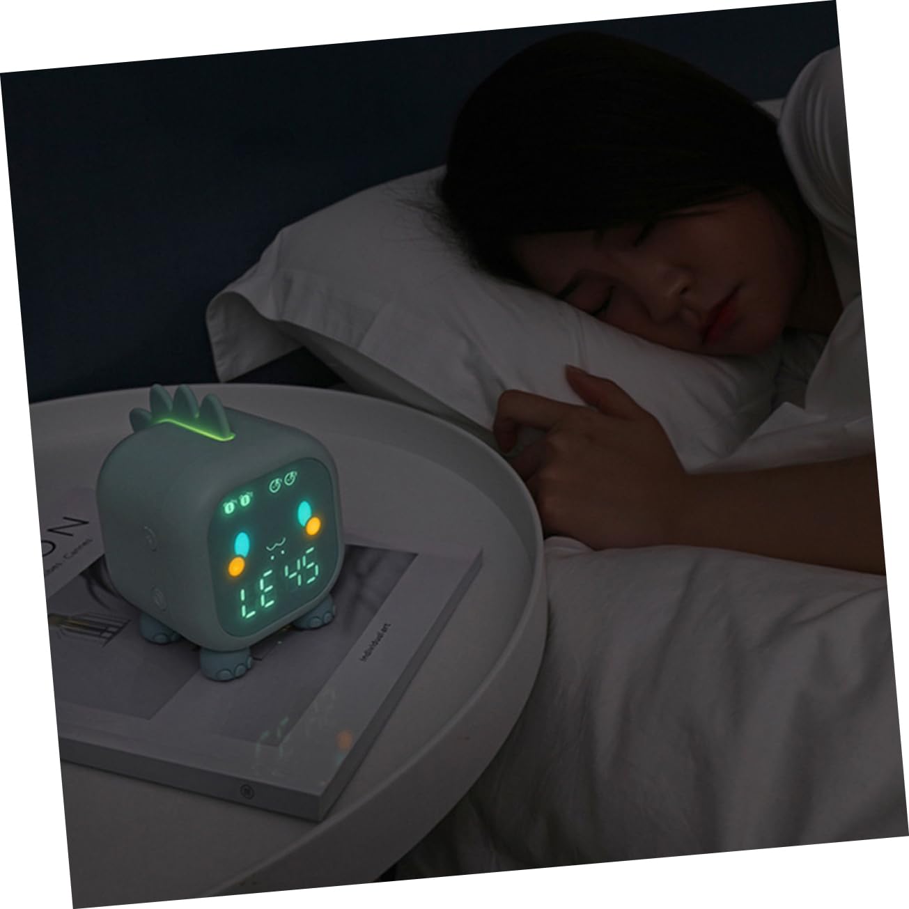 Alipis 2 Piezas Reloj Despertador Inteligente para Despertador con Radio smartwatch para smartwatch Reloj de Escritorio Digital LED Entrenador de sueño para Green