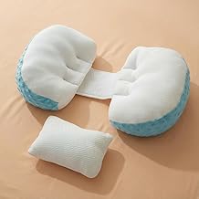 StarAndDaisy Maternity Pillow/Dual Pregnancy Wedge Pillows for Back & Belly Support/Adjustable Butterfly Design/Travel-Friendly Pregnancy Pillow/Hypoallergenic Organic Cotton Cover.