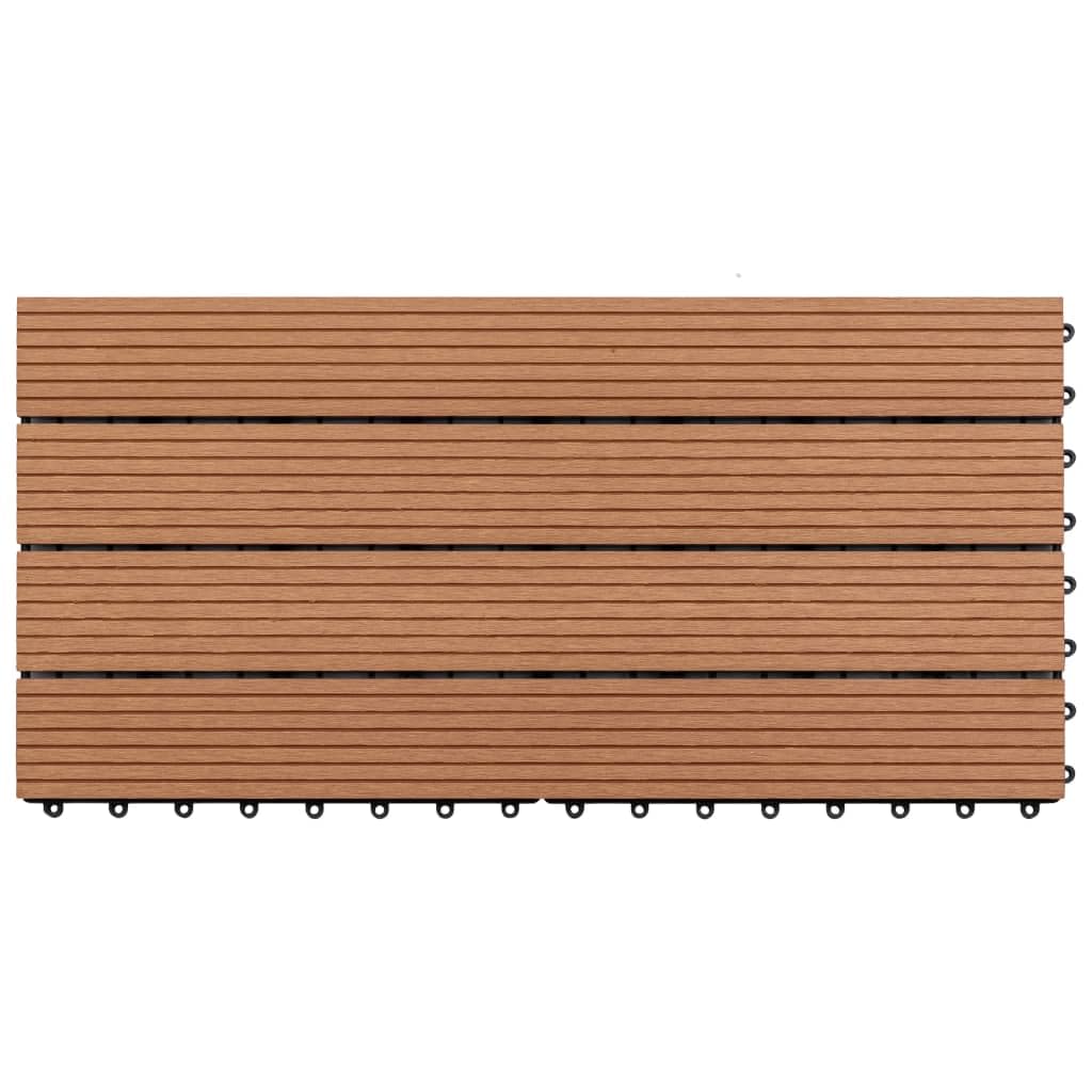 Materiały budowlane - płytki WPC 60x30 cm 6 szt. 1 m² brązowe okucia