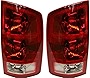 Evan-Fischer Tail Light Assembly Compatible with 2002-2006 Dodge Ram 1500/2003-2006 Dodge Ram 2500 3500 Halogen Clear & Red Lens With circuit board Set of 2 Passenger and Driver Side