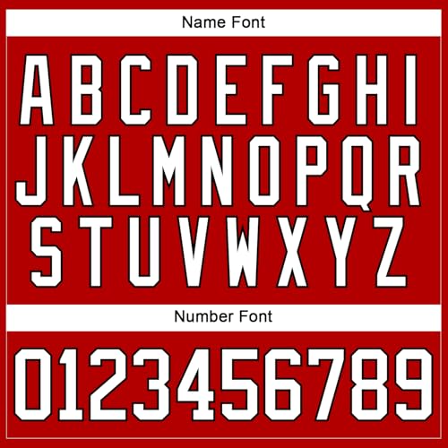 Custom Red Black White Ice Hockey Jersey for Men Women Youth Boys Girls, Personalized Lace-Up Neck Long Sleeve Hockey Team Uniform, Design Your Own Name Number Logo Sports Practice Game Shirt, S-5XL