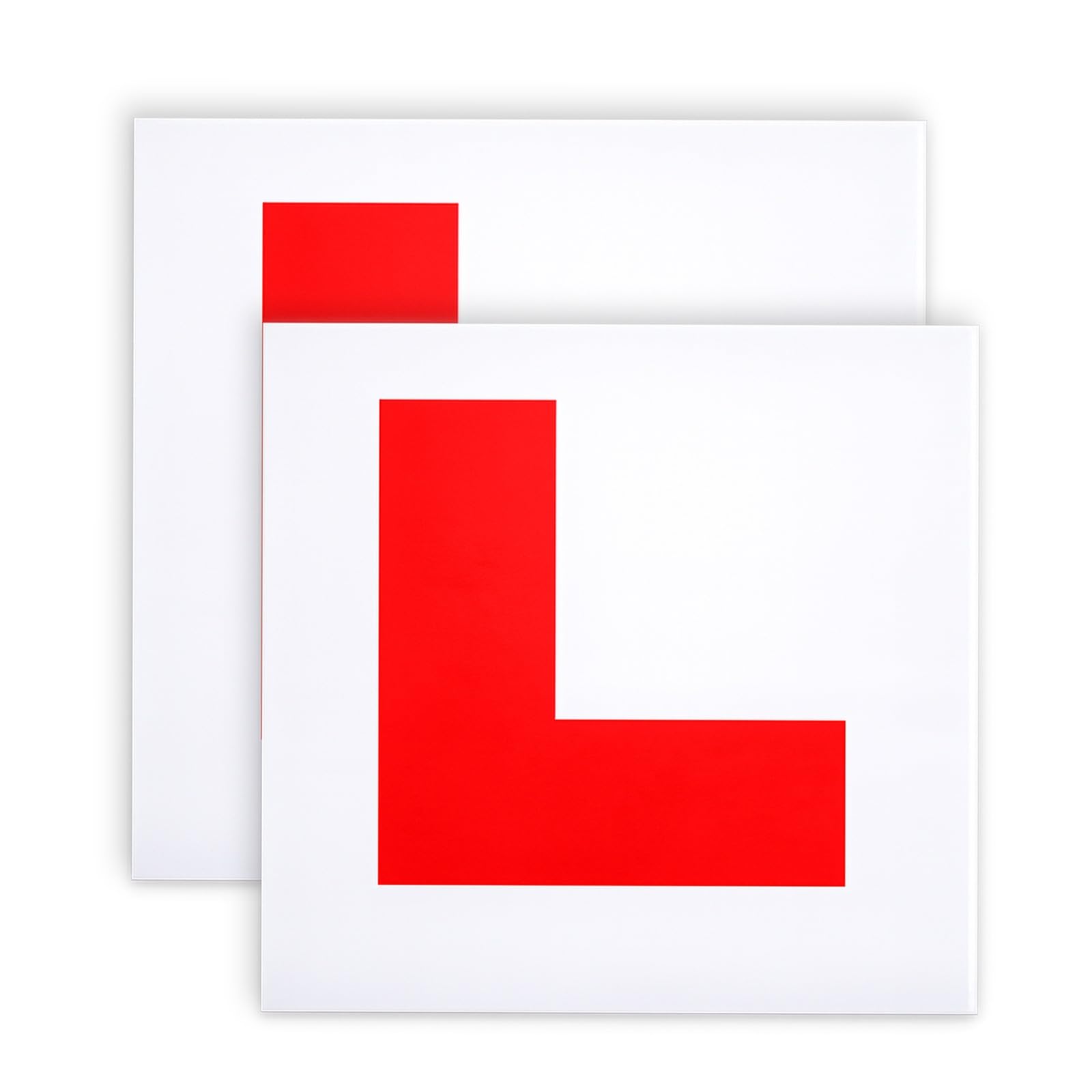 Fully Magnetic L Plates for New Drivers, 2 Pack Learner Plate, perfect choice for driving security